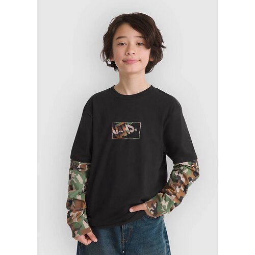 Vans Camo Twofer Kids Pulover black Slike