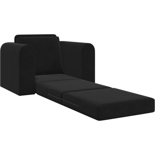 VidaXL 2-u-1 crna krevet-sofa na podu 98x71x83 cm Slike
