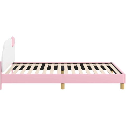  Krevet za djecu s uzglavljem Ružičasta 80 x 200 cm PU Slike
