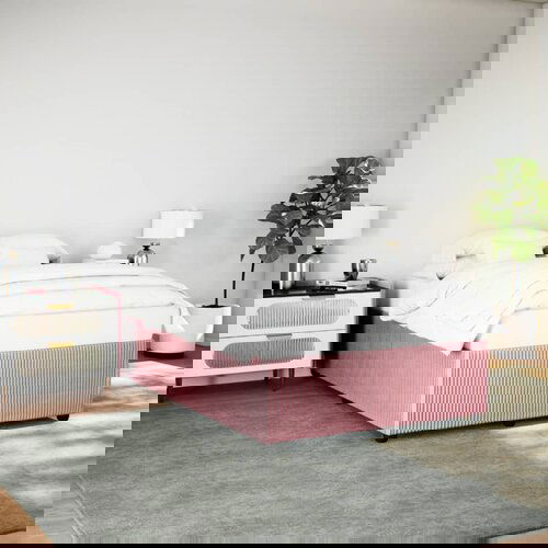 Furnova Posteljni okvir roza 160x200 cm žamet, (21931702) Slike