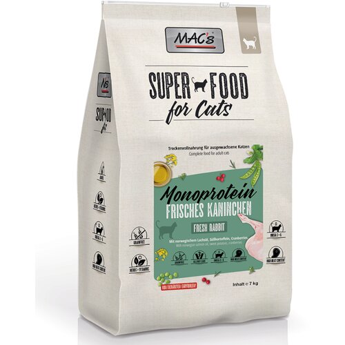 MAC's Superfood for Cats Adult Monoprotein zajec mačja hrana - 7 kg Cijene