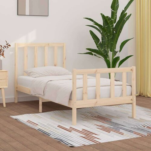  Posteljni okvir iz trdnega lesa 90x190 cm, (20645891) Slike