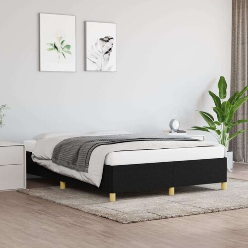  Posteljni okvir črn 140x190 cm blago, (20684231) Slike