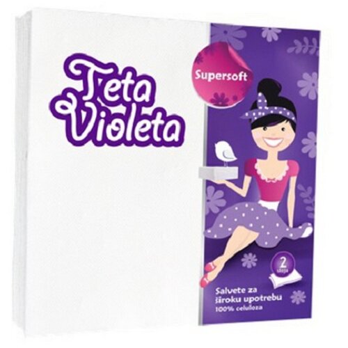 Violeta Salvete SUPER SOFT 38*38 2SL BIJELE Cene