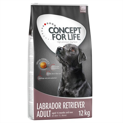 Concept for Life 2 x 12 kg/4 kg/1,5 kg za pse po posebni ceni! - Labrador Retriever (2 x 12 kg) Slike