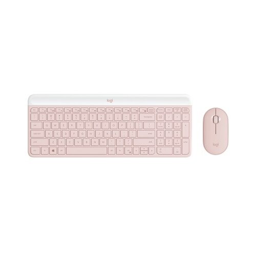 Logitech Tipkovnica in mi&amp;scaron;ka Slim Wireless Combo MK470, roza, SLO g. Slike