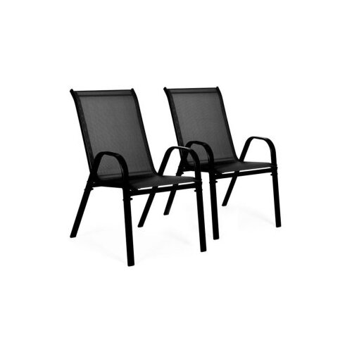  Set od 2 baštenske stolice black Cene