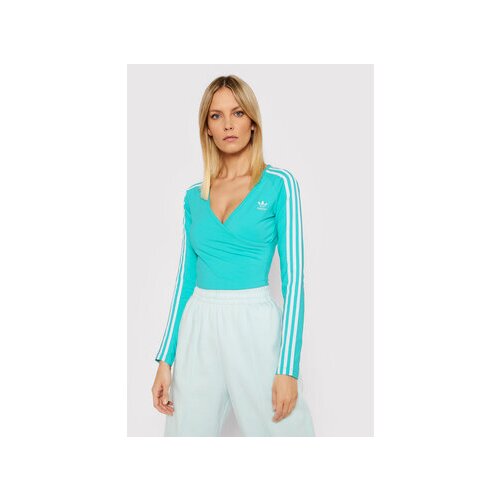 Adidas Majica dugih rukava Adicolor za žene, boja: tirkizna Cene