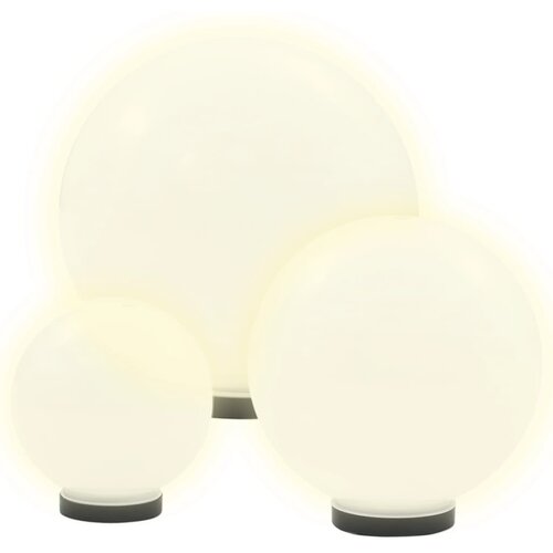  LED kuglasta svjetiljka 3 kom 20/30/40 cm PMMA Slike