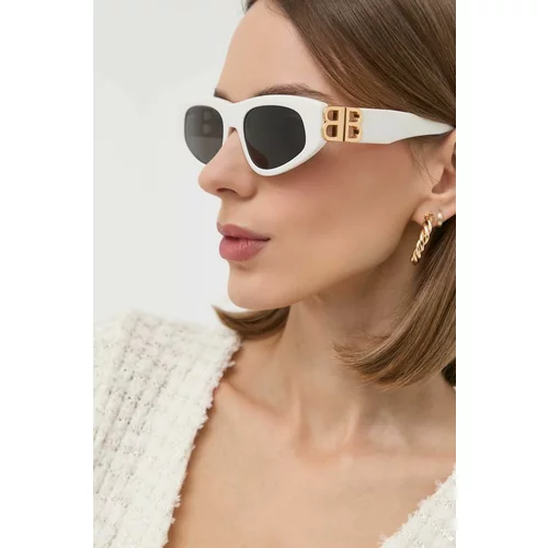 Balenciaga Sončna očala ženski, bela barva