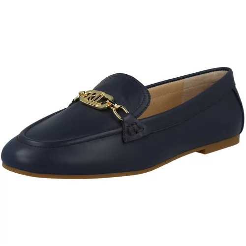 Polo Ralph Lauren Slip On cipele 'AVERI' mornarsko plava / zlatna