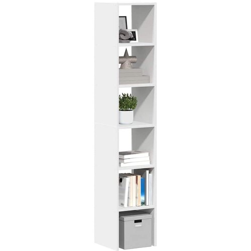 VidaXL Knjižne omare 2 kosa zložljiva bela 30x30x80 cm inženirski les Slike