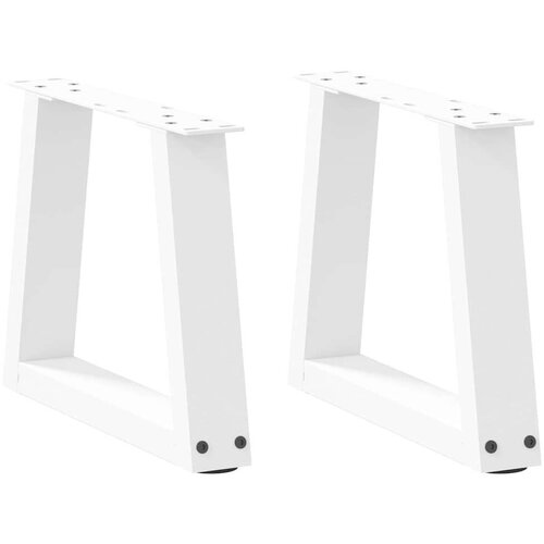  Noge jedilne mize V-oblike 2 kosa Bela 30x(30-31,3) cm Jeklo Cene