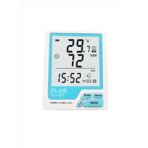 flus merač temperature i vlažnosti sa satom FL-201 Cene