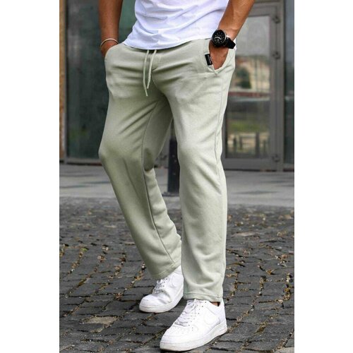 Madmext Sweatpants - Green - Relaxed Slike