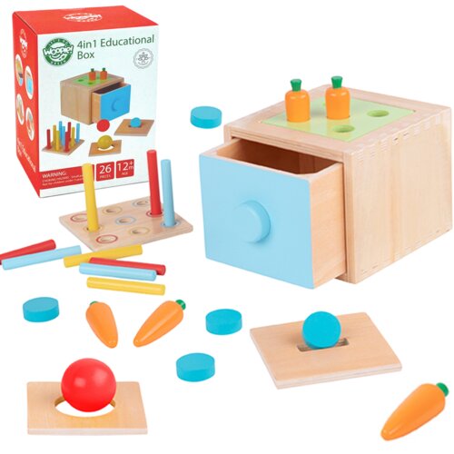 Woopie Montessori drvena kutija/sorter s kliznom ladicom Cijene