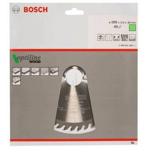 Bosch list kružne testere optiline wood 2608641186/ 190 x 30 x 2/0 mm/ 48 Slike