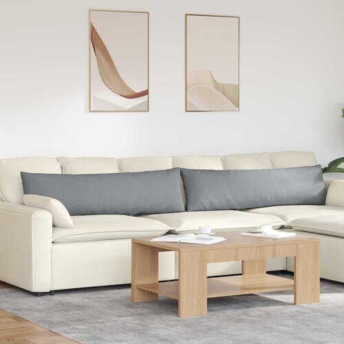 vidaXL jastučići za sofu 2 pcs svijetlo siva 145 x 40 cm tkanina Cene