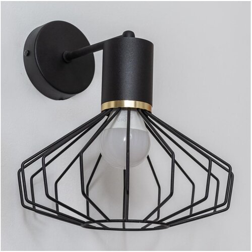  Zidna lampa SOLANO 1xE27/15W/230V crna/zlatna Cene