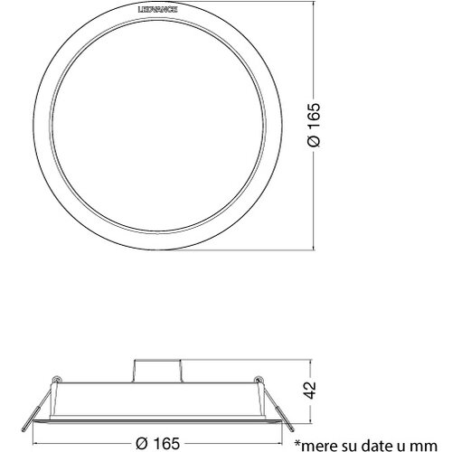 Ledvance led ugradna panel lampa 13W 4000K 4099854561665E Slike