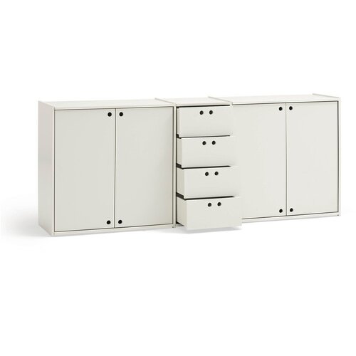 Teulat Kremno bela komoda 197x80x40 cm Wally &amp;ndash; Slike