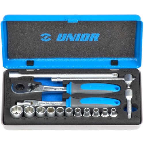Unior Ključevi nasadni, prihvat 1/4", u metalnoj kutiji 4 - 13/16 611996 Cene