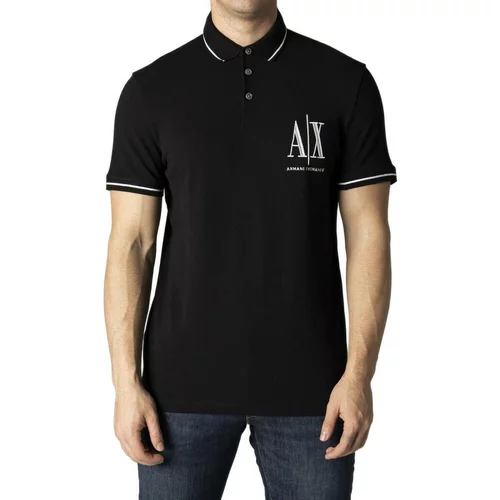 EAX Polo majice kratki rokavi 8NZFPA Z8M5Z Črna