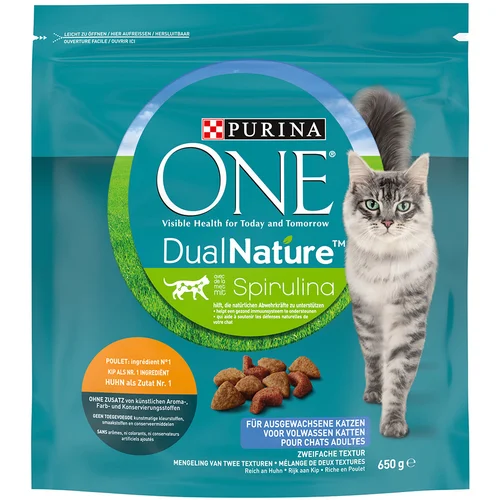 Purina ONE Dual Nature Adult piletina sa spirulinom - 650 g