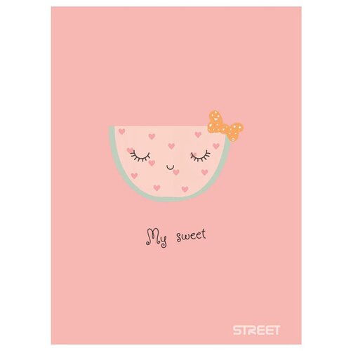 STREET Zvezek A4 Sweet, veliki karo, 54 listov, sortirano, 1 kos Slike