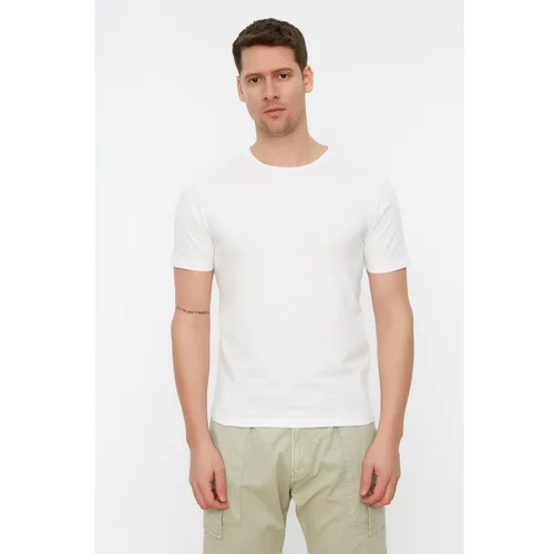 Trendyol Multicolor Men's Basic Slim Fit 100% Cotton 2-Pack Crew Neck Short Sleeved T-Shirt