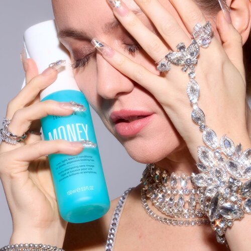 Money Mist hidratantni regenerator u spreju bez ispiranja za toplinsko oblikovanje kose 150 ml Slike