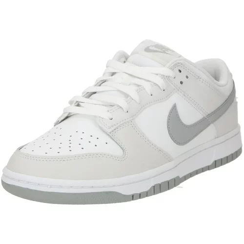 Nike Sportswear Niske tenisice 'Dunk Retro' svijetlosiva / bijela