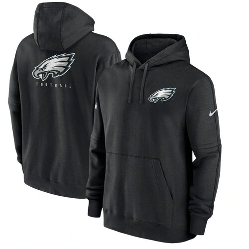 Nike Philadelphia Eagles Club Sideline Fleece Pullover pulover sa kapuljačom Slike