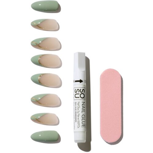 SOSU Cosmetics Salon Nails Umjetni nokti nijansa Soft Sage 30 kom Slike