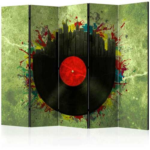  Paravan u 5 dijelova - Colorful melodies of the city II [Room Dividers] 225x172 Slike