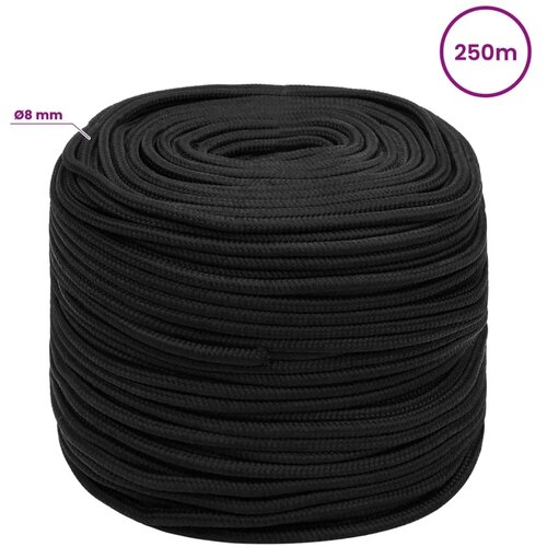  Vi&amp;scaron;enamjensko pomoćno uže 8 mm 250 m Crna PP - Crna 8 mm 250 m Slike