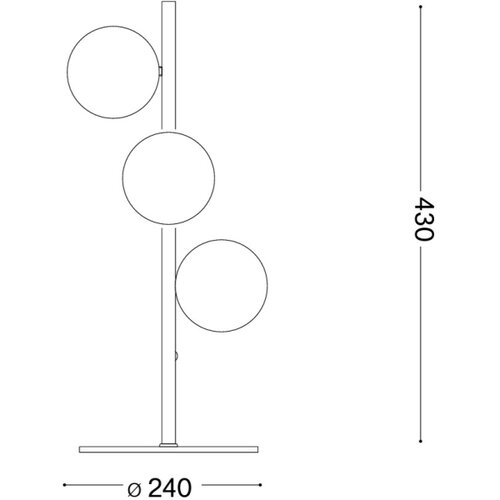 Ideal Lux - LED stona lampa PERLAGE 3xG9/3W/230V zlatna/zadimljena bež Slike
