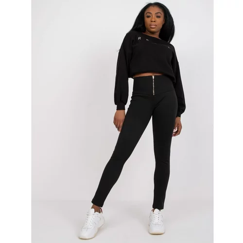 Fashion Hunters Black, everyday high-waisted leggings from RUE PARIS