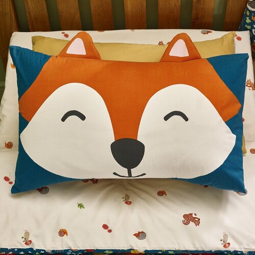 Catherine Lansfield Zelena/bež dječja posteljina za krevet za jednu osobu 135x200 cm Fox and Woodland Friends &amp;ndash; Slike