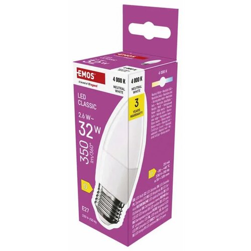 Emos led sijalica Classic Candle 2,6W 350lm E27 NW ZQ4D13 Cene