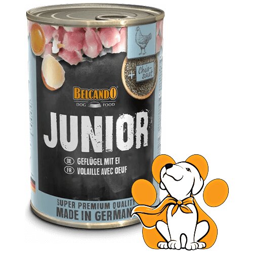 Belcando junior s piletinom i jajima 400g, Konzerve za Mlade Pse koji Rastu Cene