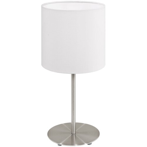 Eglo 54744 - Stona lampa ANADIA 1xE14/40W/230V bela/matni hrom Slike