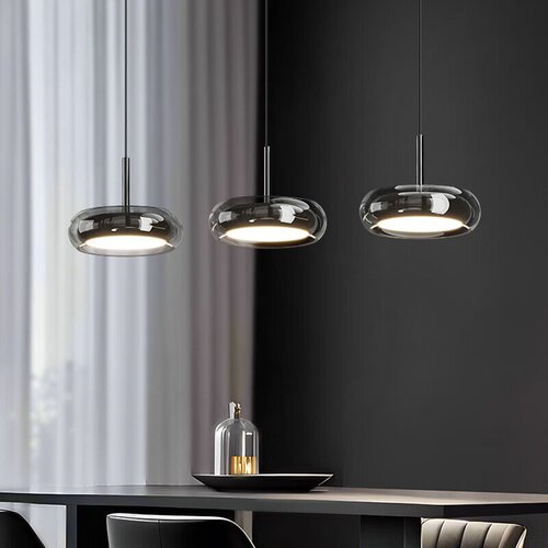  Dengling Viseća lampa, 3 glave, 36 W, Crna Slike