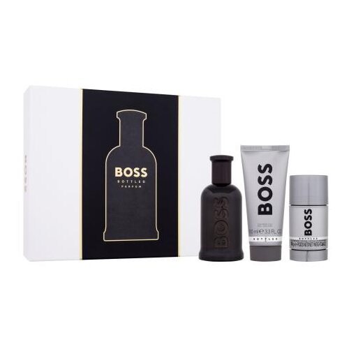 Hugo Boss Boss Bottled set1: parfum 100 ml + gel za prhanje 100 ml + deodorant v stiku 75 ml za moške Cene