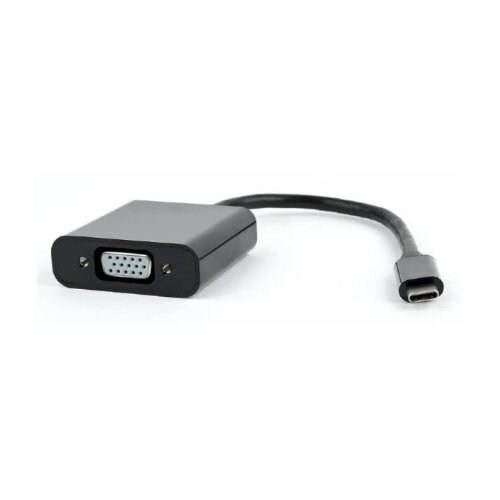 Gembird video adapter usb-c to vga HD15, m/f, cable, black, blister Cene