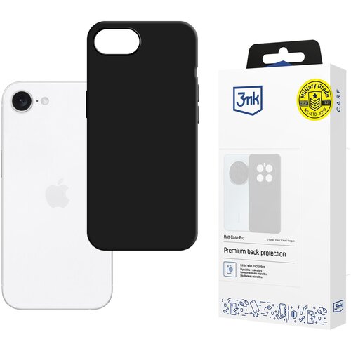 3mk MATT CASE PRO ZA APPLE IPHONE 16E OVITEK ZA TELEFON MAT POVR&amp;Scaron;INA, (5000345504) Slike