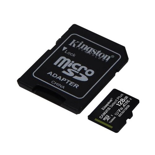 Kingston MICRO SD.128GB + 1ad KIN Canvas Plus Cene