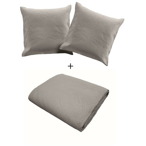 Douceur d int&amp;eacute;rieur Siv komplet pregrinjala in prevleke za vzglavnik iz mikrovlaken 240x260 cm Romane &amp;ndash; Slike