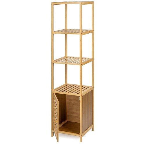 Bonami Essentials Bambusova kopalni&amp;scaron;ka polica v naravni barvi 35x140 cm Auren &amp;ndash; Slike