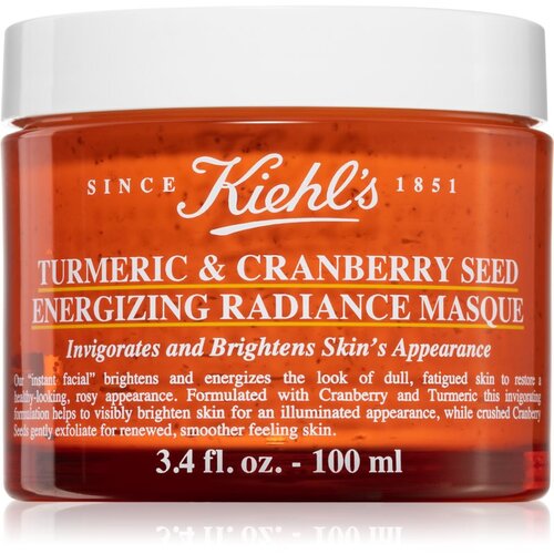 Kiehls Turmeric and Cranberry Seed Energizing Radiance Mask posvjetljujuća maska za lice za sve tipove kože, uključujući osjetljivu 100 ml Slike